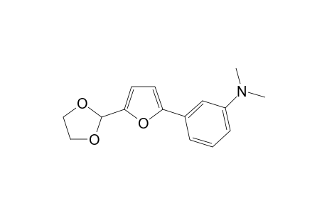 3-(5-(1,3-Dioxolan-2-yl)furan-2-yl)-N,N-dimethylbenzenamine