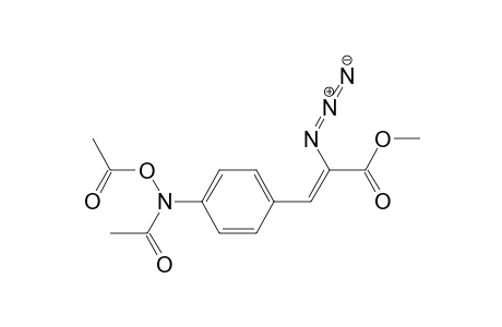 2-Propenoic acid, 3-[4-[acetyl(acetyloxy)amino]phenyl]-2-azido-, methyl ester, (Z)-