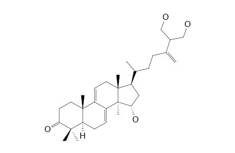 GANODERIOL-B;26,27-DIHYDROXYLANOSTA-7,9(11),24-TRIEN-3-ONE