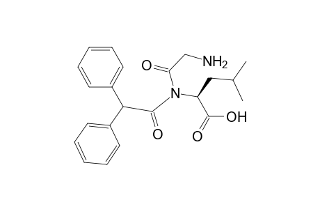 Diphenylacetylglycylleucine