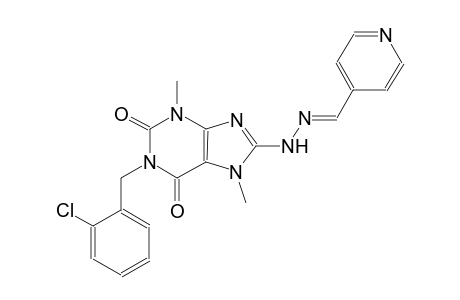 isonicotinaldehyde [1-(2-chlorobenzyl)-3,7-dimethyl-2,6-dioxo-2,3,6,7-tetrahydro-1H-purin-8-yl]hydrazone
