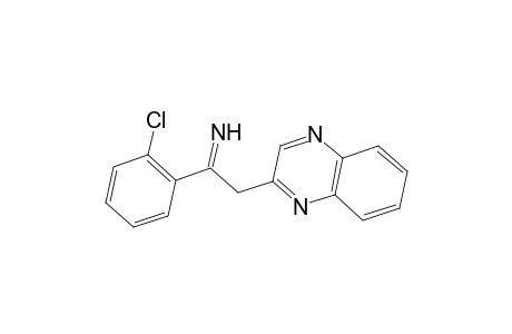 Benzenemethanamine, 2-chloro-.alpha.-(2-quinoxalinylmethylene)-