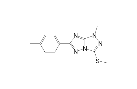 1-Methyl-3-methylthio-6-(4-methylphenyl)-1H-s-triazolo[4,3-b]-s-triazole