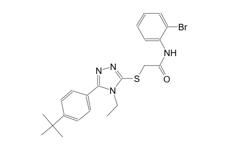 N-(2-bromophenyl)-2-{[5-(4-tert-butylphenyl)-4-ethyl-4H-1,2,4-triazol-3-yl]sulfanyl}acetamide