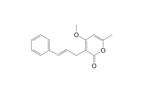 3-cinnamyl-4-methoxy-6-methyl-2-pyrone