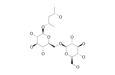(2R,4S)-2-O-BETA-D-GLUCOPYRANOSYL-(1->6)-BETA-D-GLUCOPYRANOSYL-2,4-PENTANEDIOL