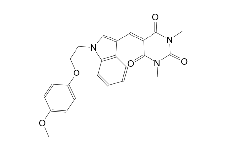 5-({1-[2-(4-methoxyphenoxy)ethyl]-1H-indol-3-yl}methylene)-1,3-dimethyl-2,4,6(1H,3H,5H)-pyrimidinetrione