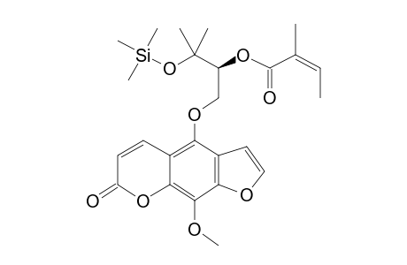 Isobyakangelicin, 2'-o-angeloyl, tms