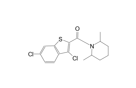 1-[(3,6-dichloro-1-benzothien-2-yl)carbonyl]-2,6-dimethylpiperidine