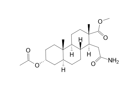 Methyl 3.alpha.-acetoxy-16-carbamoyl-16,17-seco-5.alpha.-androstan-17-oate