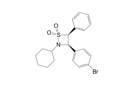 cis-2-Cyclohexyl-3-(4-Bromophenyl)-4-phenyl-1,2-thiazetizine 1,1-dioxide