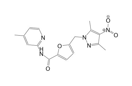 5-[(3,5-dimethyl-4-nitro-1H-pyrazol-1-yl)methyl]-N-(4-methyl-2-pyridinyl)-2-furamide