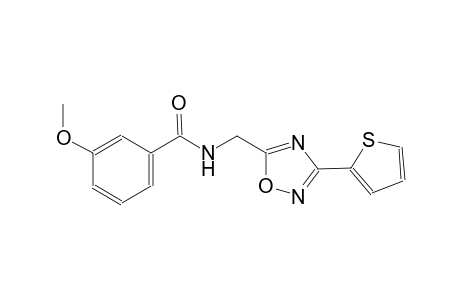 benzamide, 3-methoxy-N-[[3-(2-thienyl)-1,2,4-oxadiazol-5-yl]methyl]-