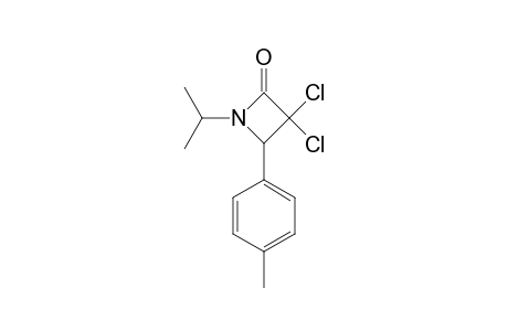 3,3-DICHLORO-1-ISOPROPYL-4-(4-METHYLPHENYL)-2-AZETIDINONE