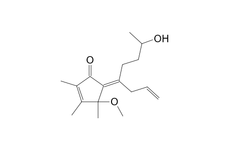 5(Z)-(1-(Allyl-4-hydroxypentylidene)-4-methoxy-2,3,4-trimethyl-2-cyclopenten-1-one