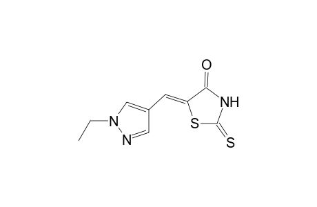 (5Z)-5-[(1-ethyl-4-pyrazolyl)methylidene]-2-sulfanylidene-4-thiazolidinone