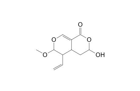 1H,3H-Pyrano[3,4-c]pyran-1-one, 5-ethenyl-4,4a,5,6-tetrahydro-3-hydroxy-6-methoxy-