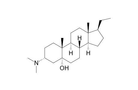 3.alpha.-dimethylamino-5.alpha.-hydroxy-pregnane