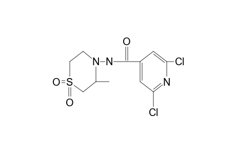 2,6-dichloro-N-(3-methylthiomorpholino)isonicotinamide, S,S-dioxide