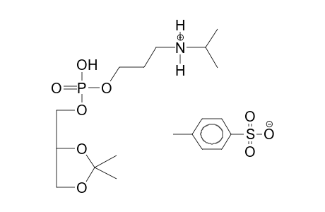 (1,2-O-ISOPROPYLIDENGLYCERO-3)-N-ISOPROPYL-3-AMMONIOPROPYLPHOSPHATE,PARA-TOLUENESULPHONATE