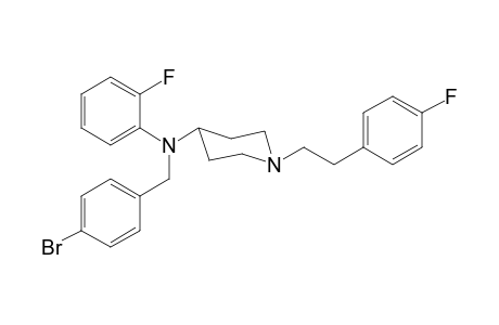 N-4-Bromobenzyl-N-2-fluorophenyl-1-[2-(4-fluorophenyl)ethyl]piperidin-4-amine