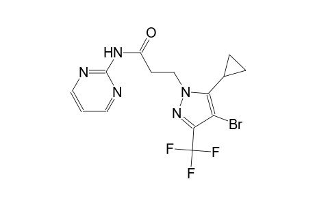 3-[4-bromo-5-cyclopropyl-3-(trifluoromethyl)-1H-pyrazol-1-yl]-N-(2-pyrimidinyl)propanamide