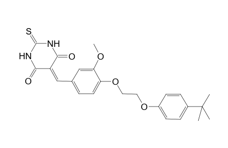 5-[4-[2-(4-tert-butylphenoxy)ethoxy]-3-methoxy-benzylidene]-2-thioxo-hexahydropyrimidine-4,6-quinone