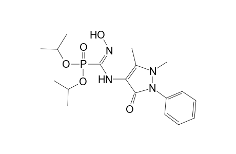 Diisopropyl (Z)-[(1,5-dimethyl-3-oxo-2-phenyl-2,3-dihydro-1H-pyrazol-4-yl)amino](hydroxyimino)methylphosphonate