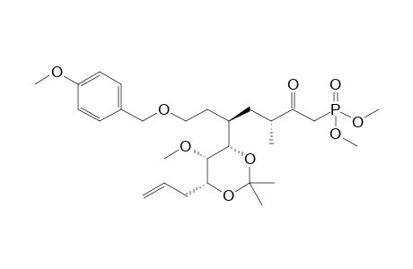 Dimethyl (3R,5R,6S,7S,8R)-6,8-Isopropylidenedioxy-7-methoxy-5-[2-(4-methoxybenzyloxy)ethyl]-3-methyl-2-oxo-10-undecenylphosphonate