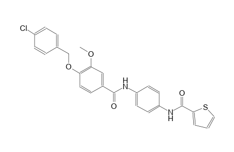 2-thiophenecarboxamide, N-[4-[[4-[(4-chlorophenyl)methoxy]-3-methoxybenzoyl]amino]phenyl]-