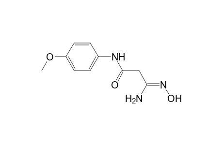 Propanamide, 3-amino-3-(hydroxyimino)-N-(4-methoxyphenyl)-