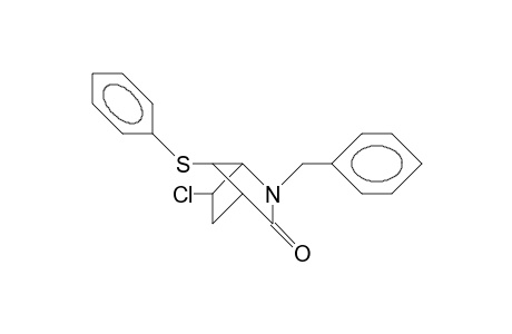 2-Benzyl-6-exo-chloro-7-anti-phenylsulfenyl-2-aza-bicyclo(2.2.1)heptan-3-one
