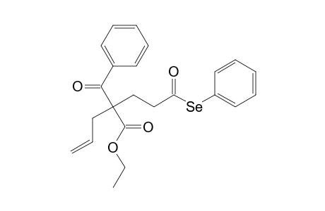 2-Benzoyl-2-[3-keto-3-(phenylseleno)propyl]pent-4-enoic acid ethyl ester