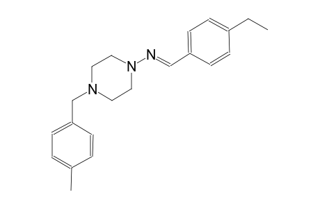 N-[(E)-(4-ethylphenyl)methylidene]-4-(4-methylbenzyl)-1-piperazinamine