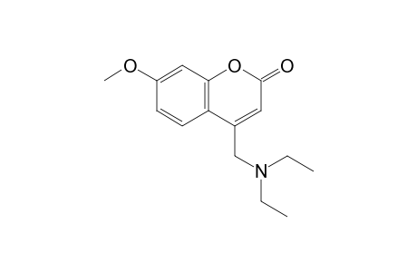 4-(diethylaminomethyl)-7-methoxy-1-benzopyran-2-one