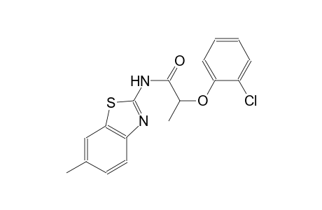 2-(2-chlorophenoxy)-N-(6-methyl-1,3-benzothiazol-2-yl)propanamide