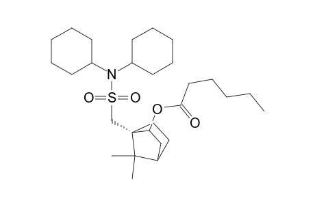 Hexanoic acid, 1-[[(dicyclohexylamino)sulfonyl]methyl]-7,7-dimethylbicyclo[2.2.1]hept-2-yl ester, (1S-exo)-