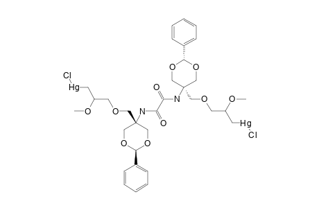 N,N'-BIS-[(Z)-[5-(3-CHLOROMERCURI-2-METHOXYPROPYLOXYMETHYL)-2-PHENYL-1,3-DIOXAN-5-YL]]-ETHANEDIAMIDE