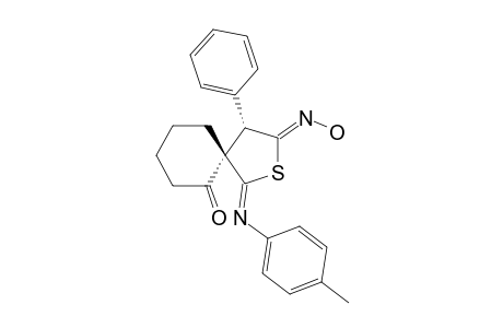 5'-HYDROXYIMINO-2'-(4-METHYLPHENYLIMINO)-4'-PHENYL-1-OXO-2',3',4',5'-TETRAHYDROSPIRO-[CYCLOHEXANE-2,3'-THIOPHENE]