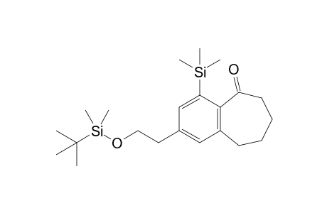 7-{2'-[(t-Butyldimethylsilyl)oxy]ethyl}-9-(trimethylsilyl)-1-benzosuberone