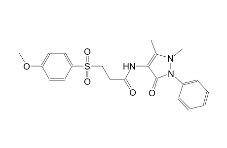 propanamide, N-(2,3-dihydro-1,5-dimethyl-3-oxo-2-phenyl-1H-pyrazol-4-yl)-3-[(4-methoxyphenyl)sulfonyl]-