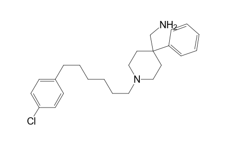 (1-(6-(4-chlorophenyl)hexyl)-4-phenylpiperidin-4-yl)methanamine
