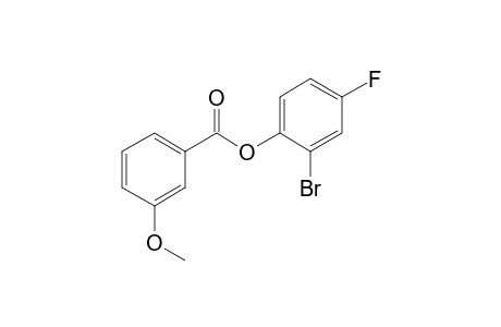 m-Methoxybenzoic acid, 2-bromo-4-fluorophenyl ester