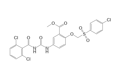 alpha-[(p-chlorophenyl)sulfonyl]-5-[3-(2,6-difchlorobenzoyl)ureido]-o-anisic acid, methyl ester