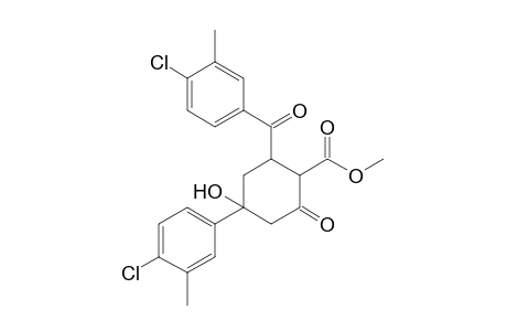 Methyl 2-(4-Chloro-3-methylbenzoyl)-4-(4-chloro-3-methylphenyl)-4-hydroxy-6-oxocyclohexane-1-carboxylate
