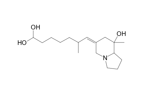 5-Methyl-5-hydroxy-3-[2'-methyl-(dihydroxy)heptylidene]-1-azabicyclo[4.3.0]nonane