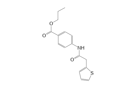 benzoic acid, 4-[(2-thienylacetyl)amino]-, propyl ester