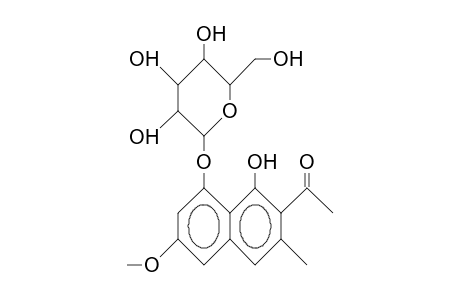 Torachrysone-8-O-B-D-glucopyranoside