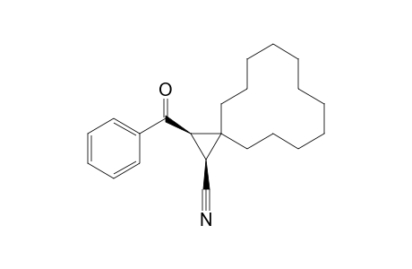 cis-2-Benzoylspiro[2.11]tetradecane-1-carbonitrile