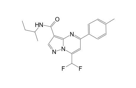 N-(sec-butyl)-7-(difluoromethyl)-5-(4-methylphenyl)pyrazolo[1,5-a]pyrimidine-3-carboxamide